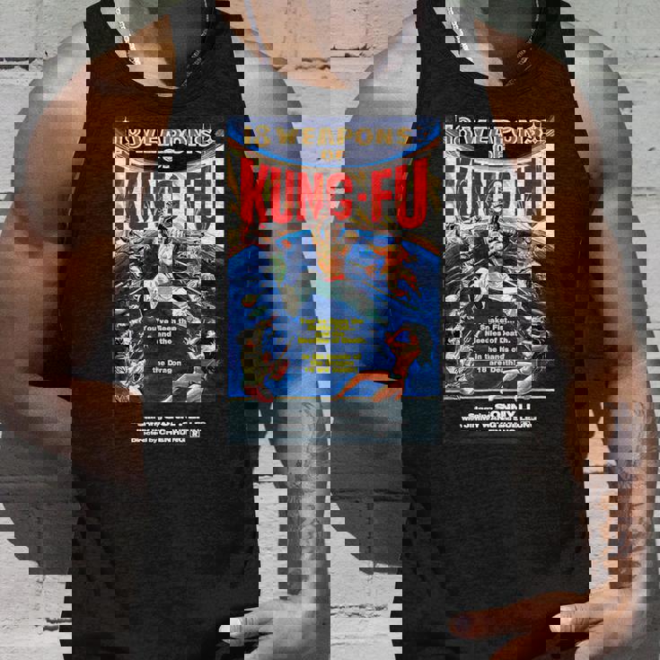 ヴィンテージカンフー格闘技映画レトロギフト タンクトップ 彼への贈り物