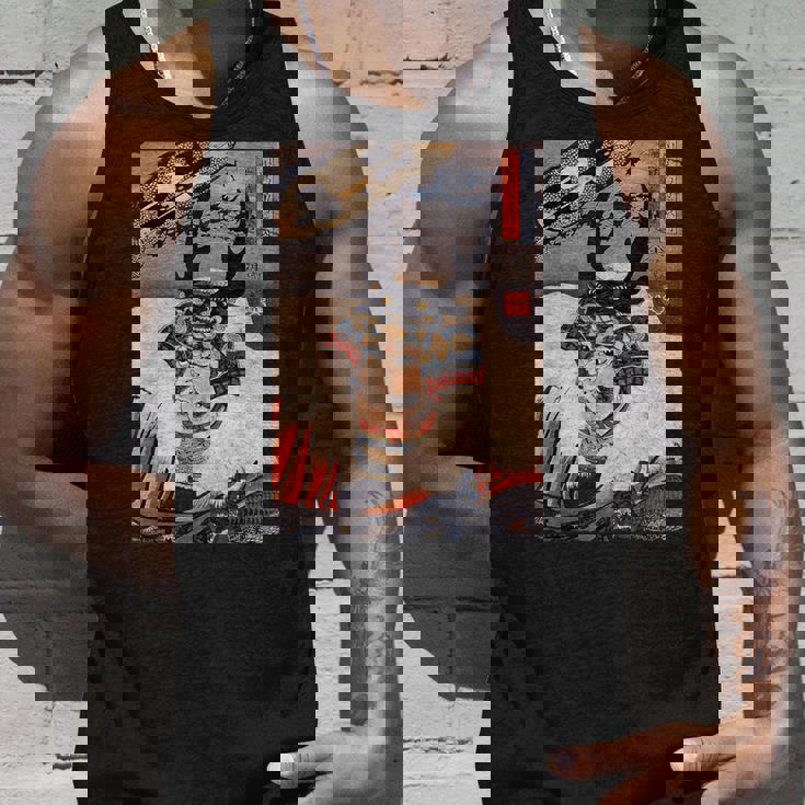 ヴィンテージ日本アート 歌川戦士武田信玄 武田信玄 タンクトップ 彼への贈り物