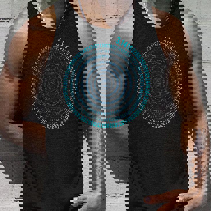 不合理な数字 Pi シンボル インフィニティ ヘリックス スパイラル 算数 タンクトップ 彼への贈り物