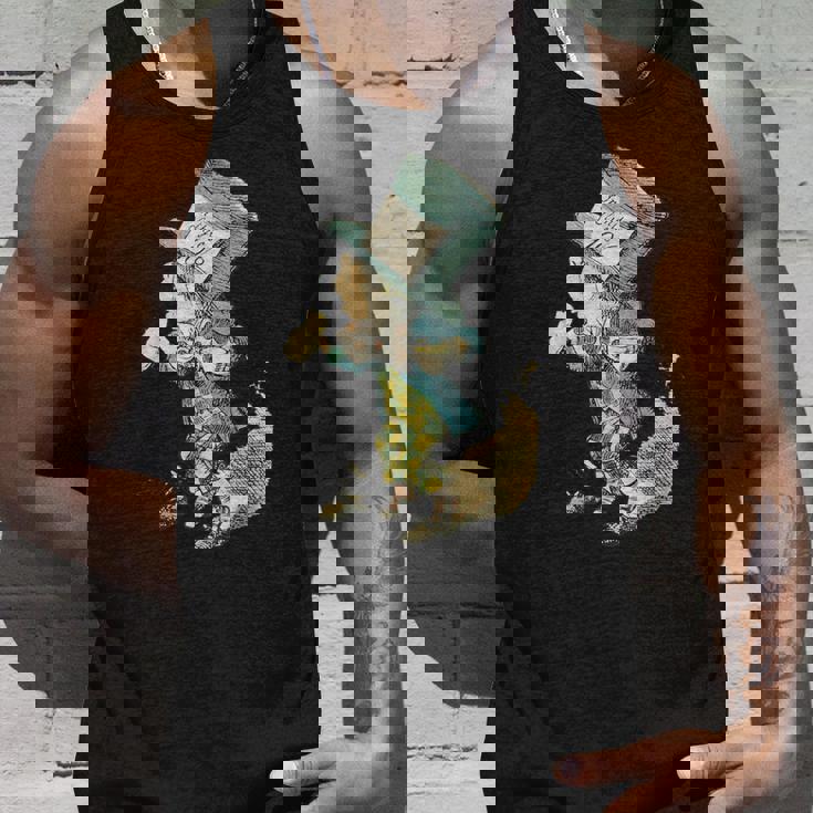 不思議の国のアリス マッドハッター ヴィンテージイラスト タンクトップ 彼への贈り物