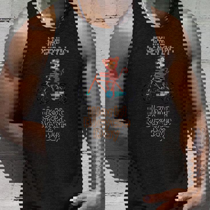 世界自転車の日 モンキーライディングバイク好き 面白いバイク タンクトップ 彼への贈り物