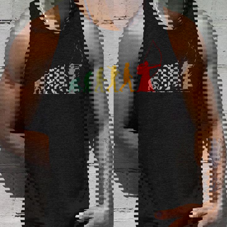 人類の進化 弓道 弓術 弓道好き 騎射 歩射 堂射 弓道部 弓道サークル 古武術 和弓 レトロ 弓 エボリューション タンクトップ 彼への贈り物