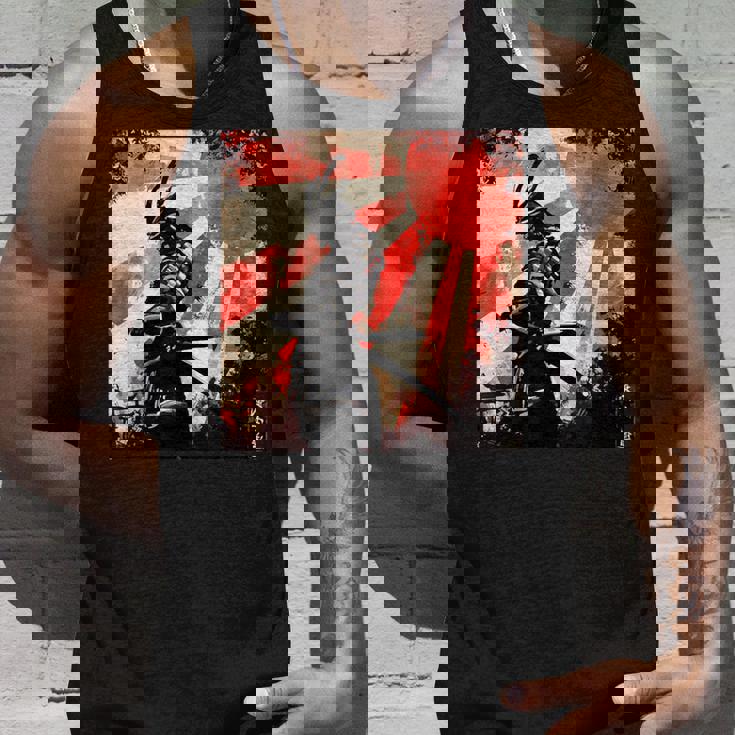 侍 日本のレトロアート 武士道 ヴィンテージ戦士 タンクトップ 彼への贈り物