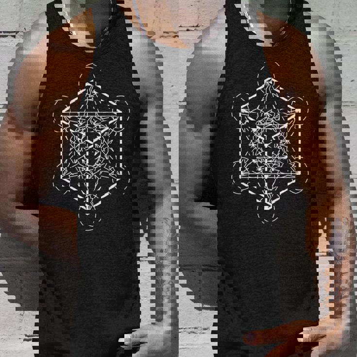 六面体 プラトニックソリッド 神聖幾何学 長袖tシャツ タンクトップ 彼への贈り物