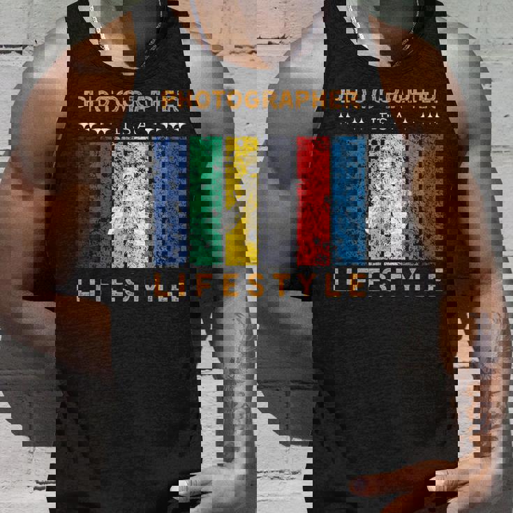 写真家 It's A Lifestyle おもしろtシャツ 写真好きのギフト タンクトップ 彼への贈り物