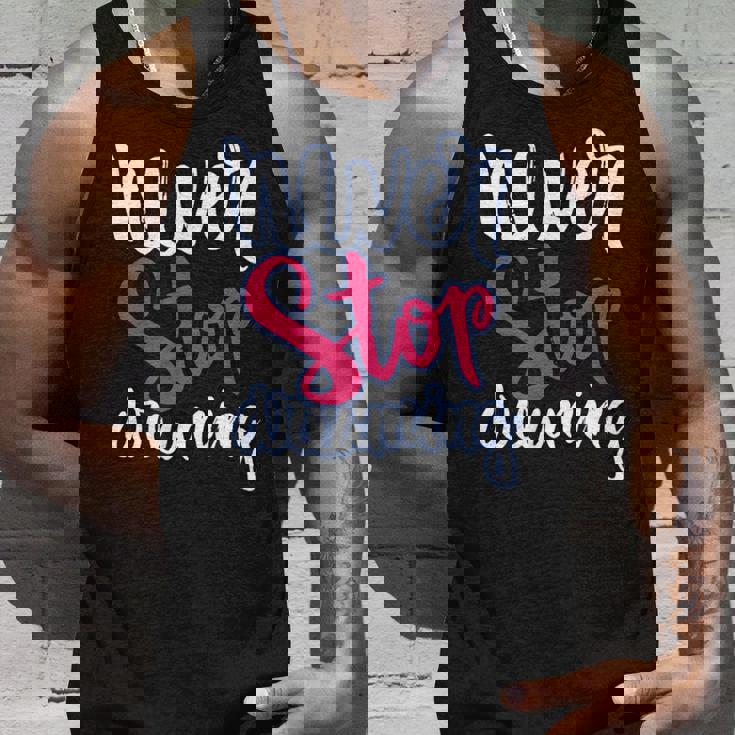 励ましギフト ポジティブなメッセージ Nevertop Dreaming タンクトップ 彼への贈り物