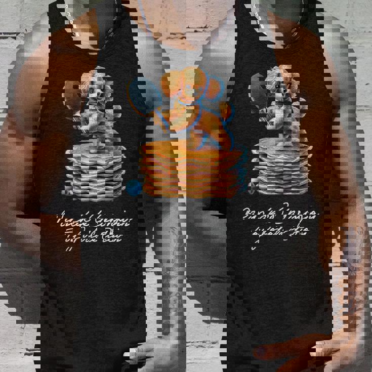 卓球 トイプードル スイーツ パンケーキ 面白い アートデザイン 可愛い おしゃれ 動物 英字 スポーツ 長袖tシャツ タンクトップ 彼への贈り物