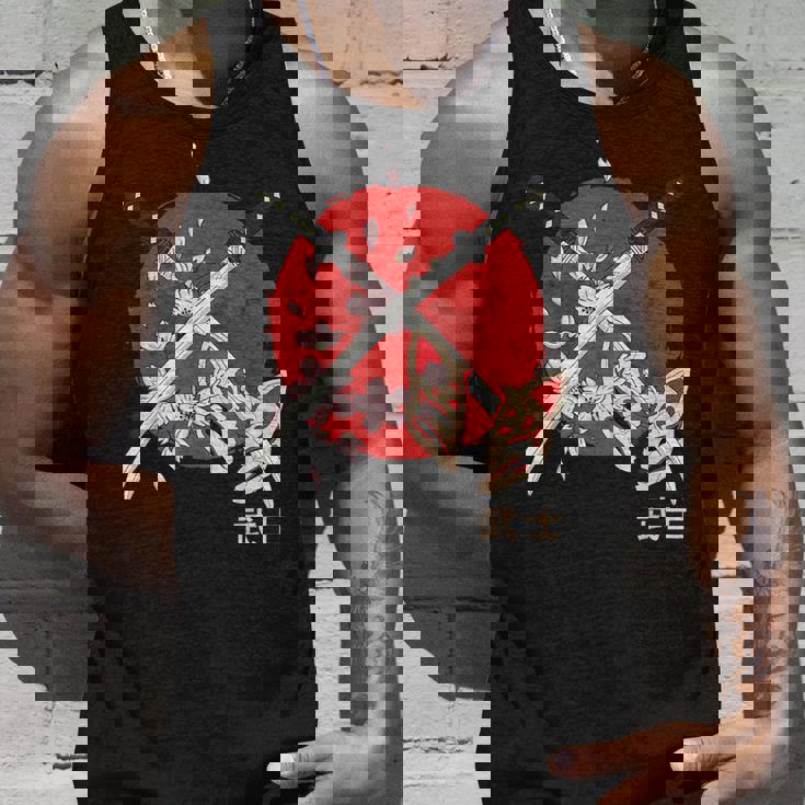 古代日本の桜 侍刀 タンクトップ 彼への贈り物