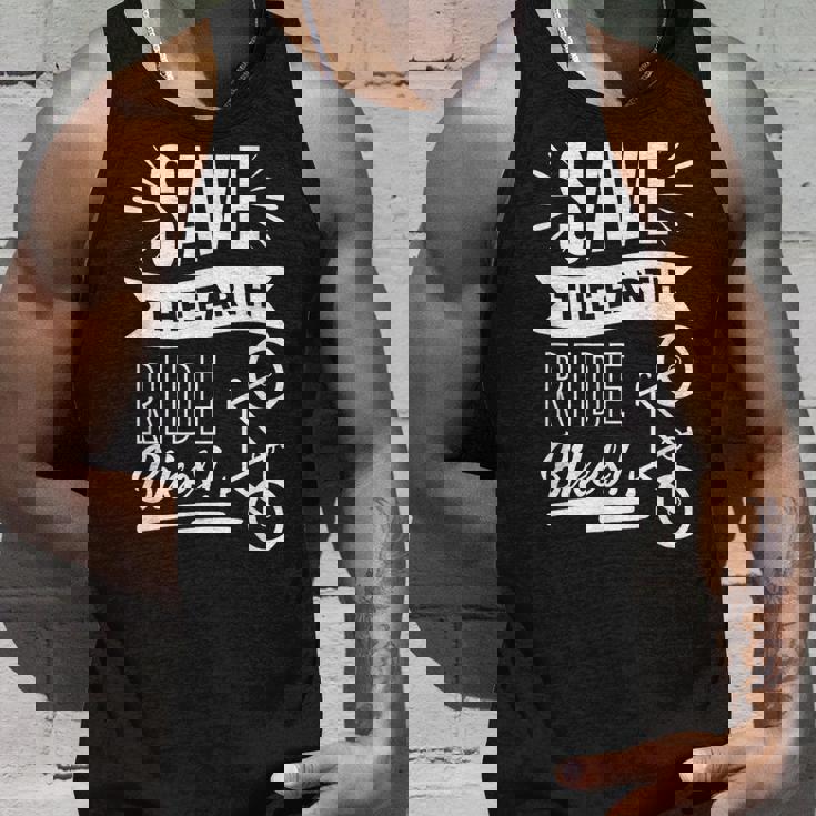 地球を救おう 自転車に乗ろう タンクトップ 彼への贈り物