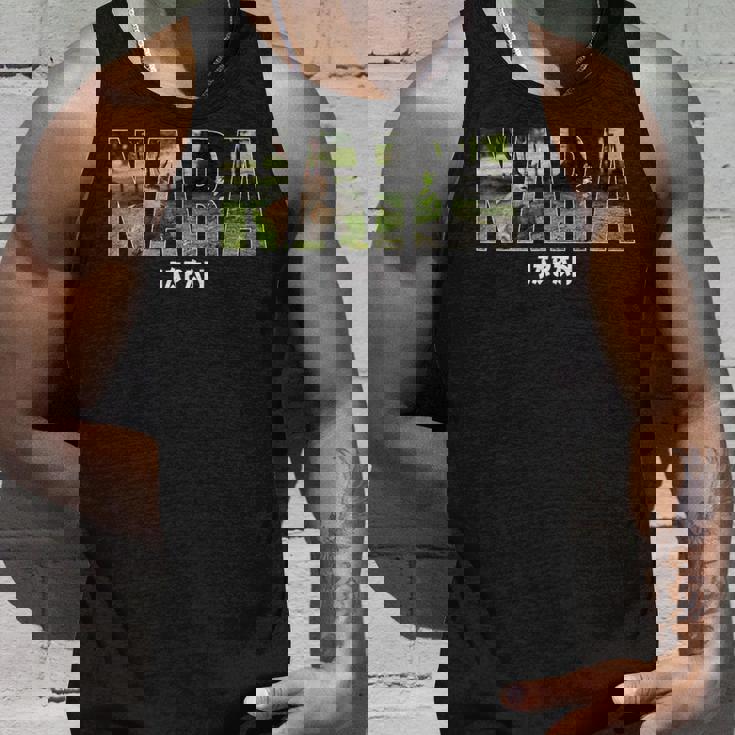 奈良県 Japan 日本の都市 奈良ヴィンテージ お土産 タンクトップ 彼への贈り物