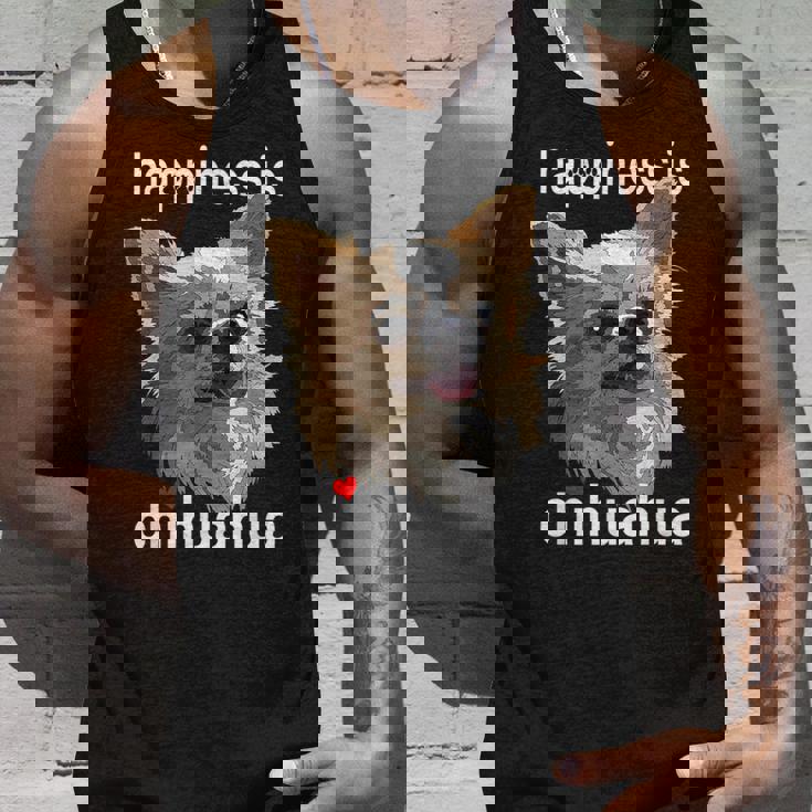 幸せはロングヘア チワワ 長髪 チワワ ママ パパ タンクトップ 彼への贈り物