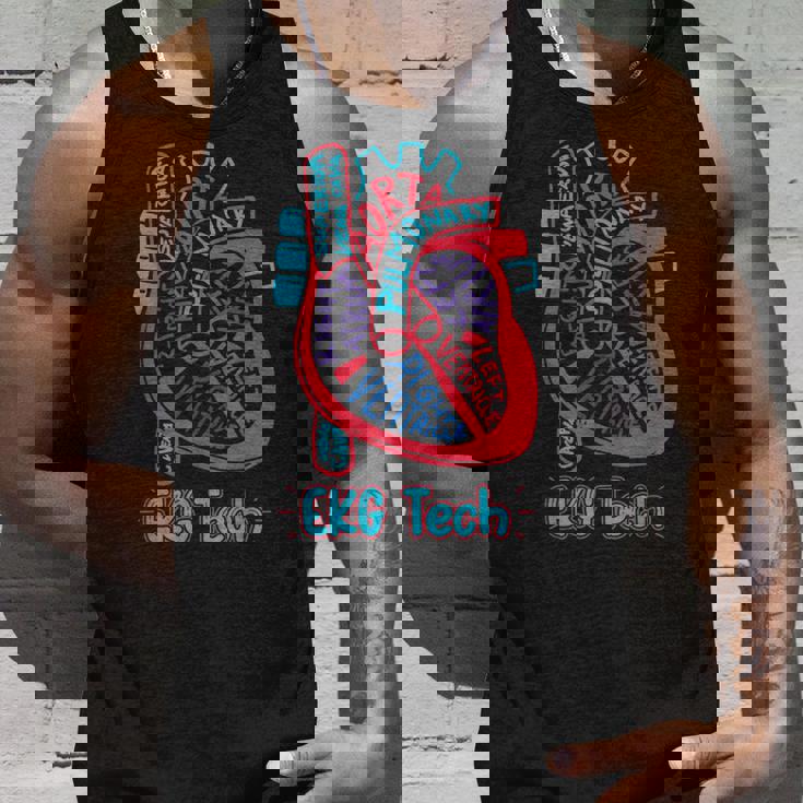 心電図技術者 心臓の各部位 看護師 循環器科 ギフト タンクトップ 彼への贈り物