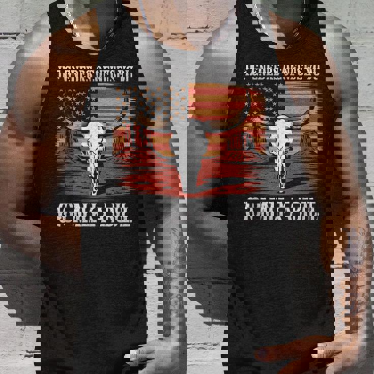 性別が混乱したら牛の乳を搾りに行け、アメリカ人 タンクトップ 彼への贈り物