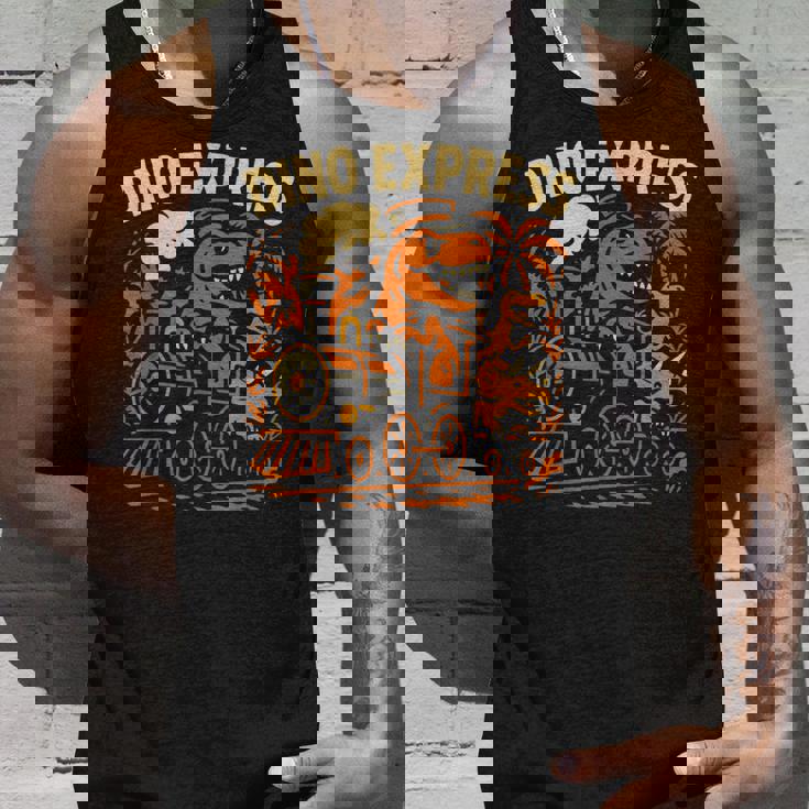 恐竜 エクスプレス 漫画 電車 恐竜 男の子 タンクトップ 彼への贈り物