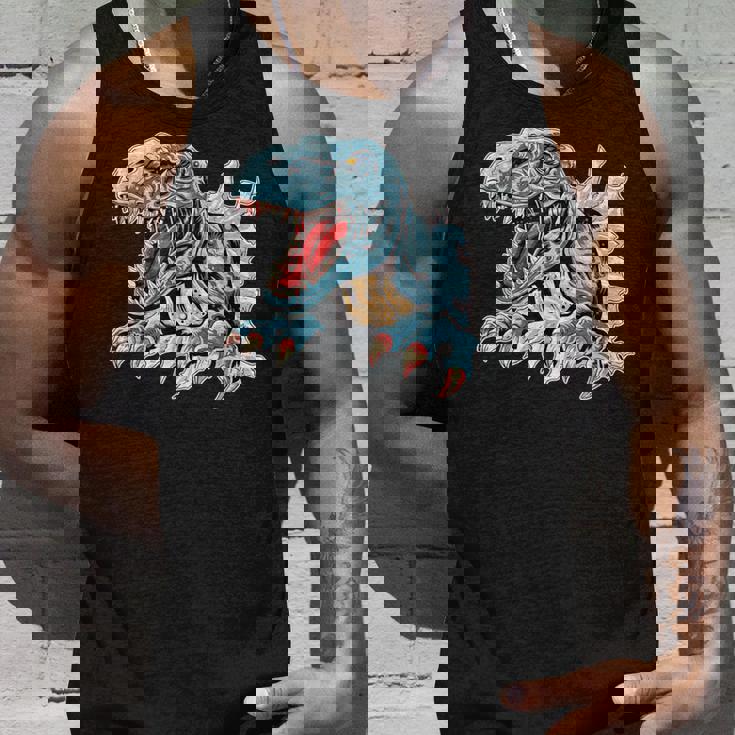 恐竜 おもしろ デフォルメ イラスト タンクトップ 彼への贈り物