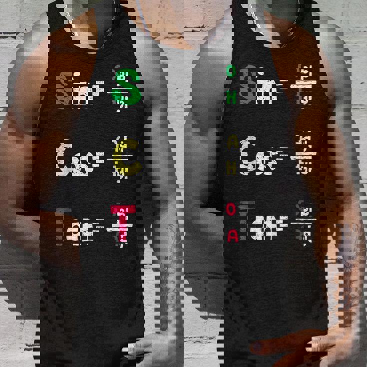 数学教師 三角法oh Cah Toa ジオメトリパロディ タンクトップ 彼への贈り物