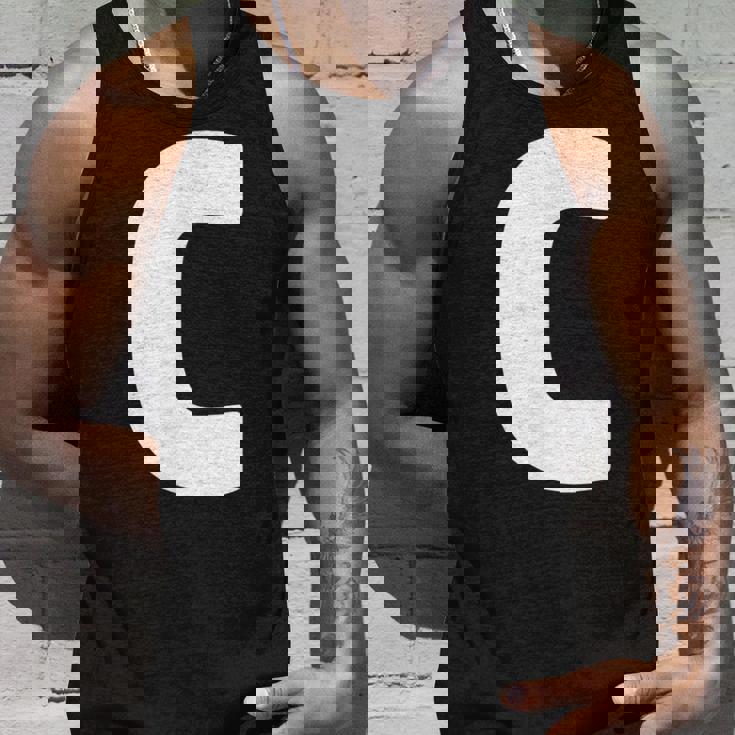 文字c 大文字 アルファベット モノグラム イニシャル タンクトップ 彼への贈り物