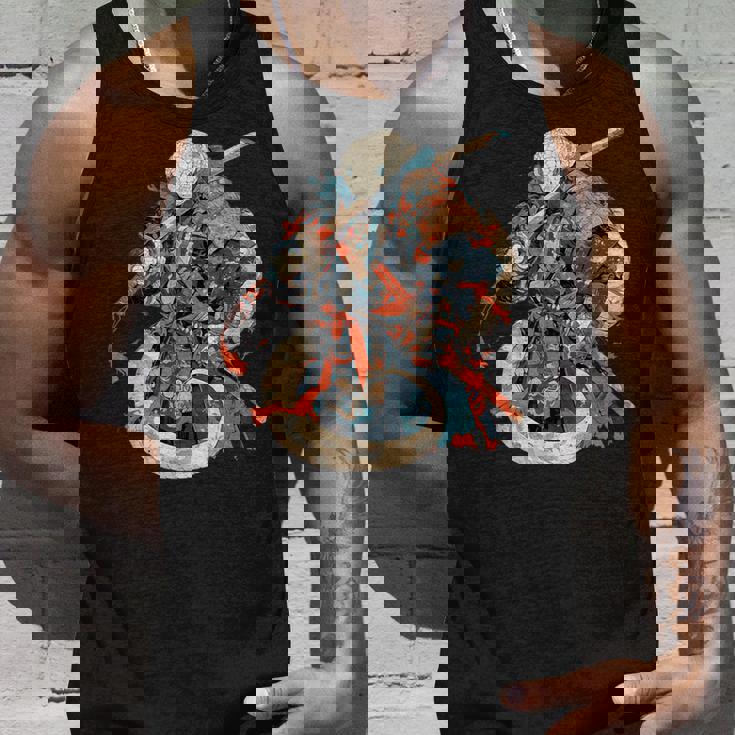 日本アート 蛇 忍者 浮世絵 アニメスタイル サムライスネーク タンクトップ 彼への贈り物