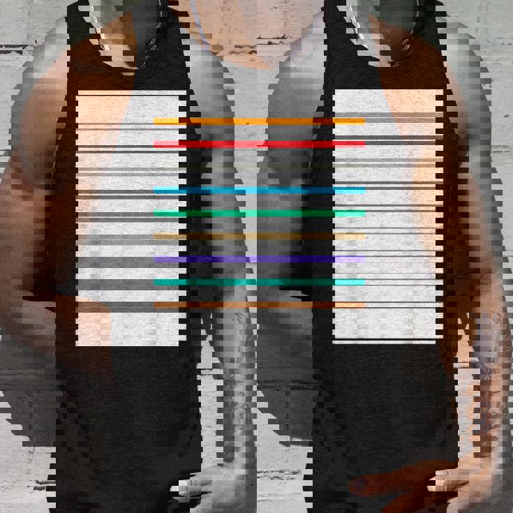 東京の地下鉄 カラー 色 ボーダー 鉄道【電車ファン】【変なデザイン屋さん】メトロ 面白い ポップ デザイン タンクトップ 彼への贈り物