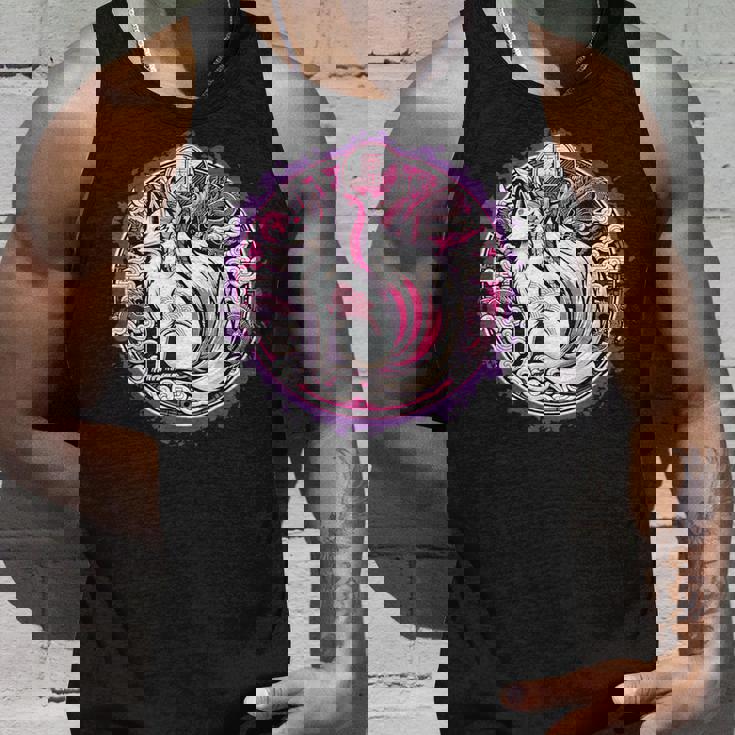 民話 きつね 九尾狐 日本龍 タンクトップ 彼への贈り物