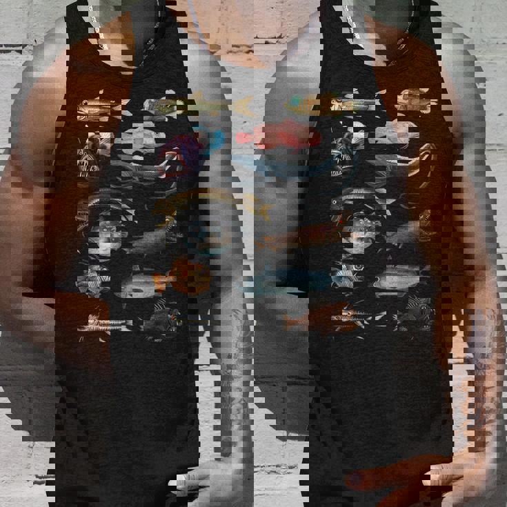 深海魚 海洋生物学・海洋科学教育 タンクトップ 彼への贈り物