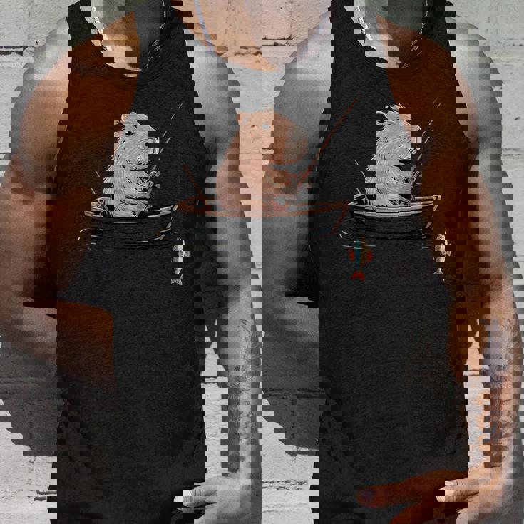 漁師 アングラーカピバラ フィッシング タンクトップ 彼への贈り物