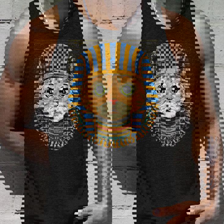 猫 エジプトファラオ 歴史家 考古学者 タンクトップ 彼への贈り物
