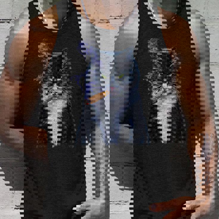 猫 ネコ ボス たばこ ねこ タンクトップ 彼への贈り物