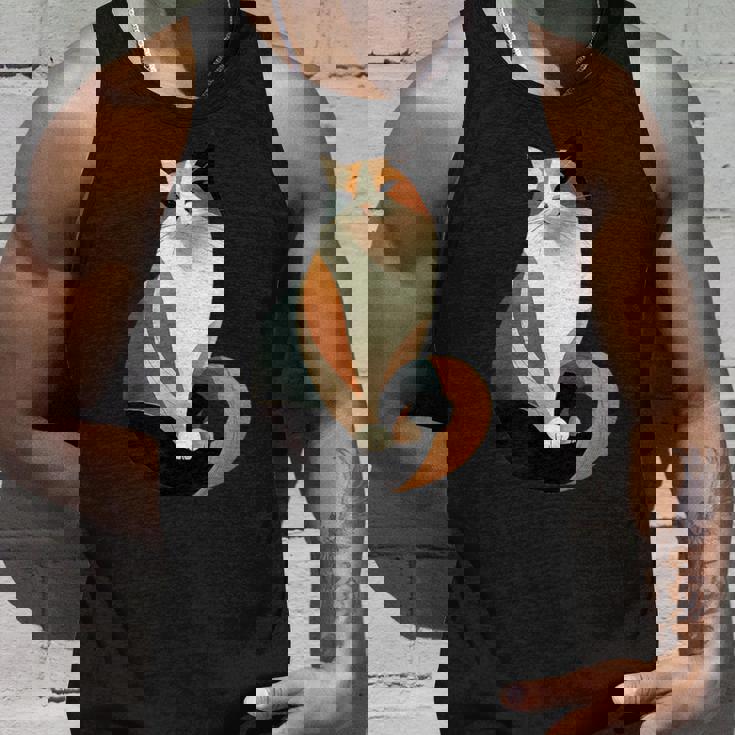 猫 幾何学が描く色彩とラインが生み出すモダン デザイン 6 タンクトップ 彼への贈り物