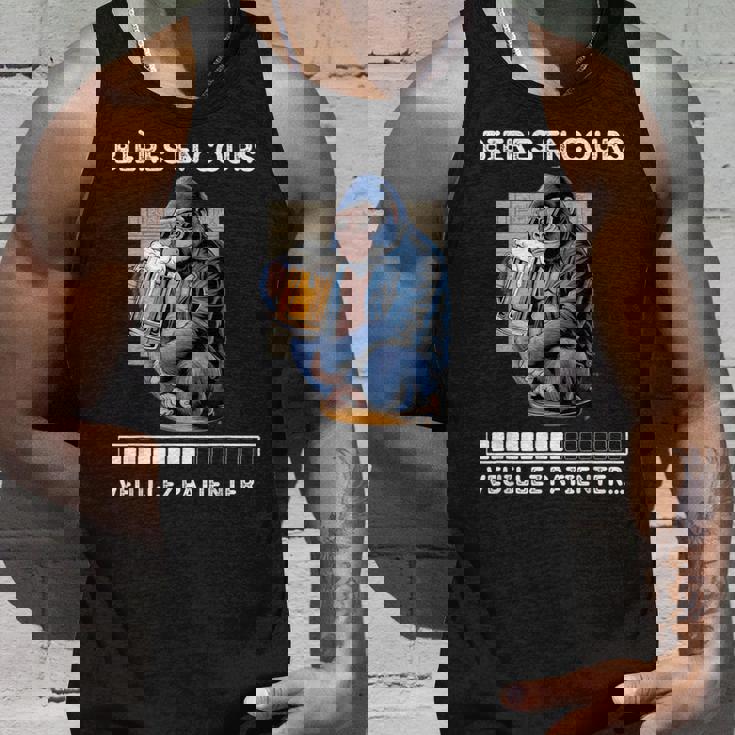 男性用ビール食前酒、ユーモア、男性、ゴリラへのギフトに。 タンクトップ 彼への贈り物