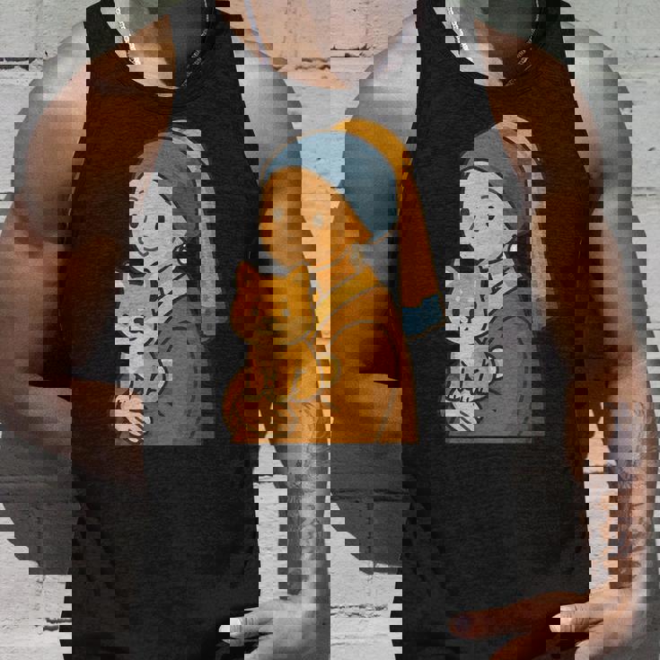 真珠の耳飾りの少女 柴犬 子柴 名画 いぬ イラスト かわいい 犬好き おもしろ 面白い タンクトップ 彼への贈り物