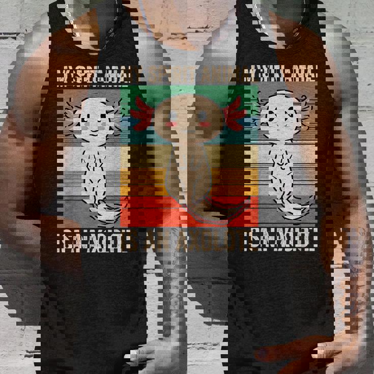 私のスピリットアニマルはウーパールーパーかわいいアホロートルキッズ タンクトップ 彼への贈り物