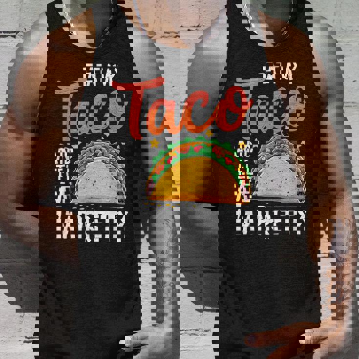 私のタコスを食べて、私はかなり食通好きだと教えて タンクトップ 彼への贈り物