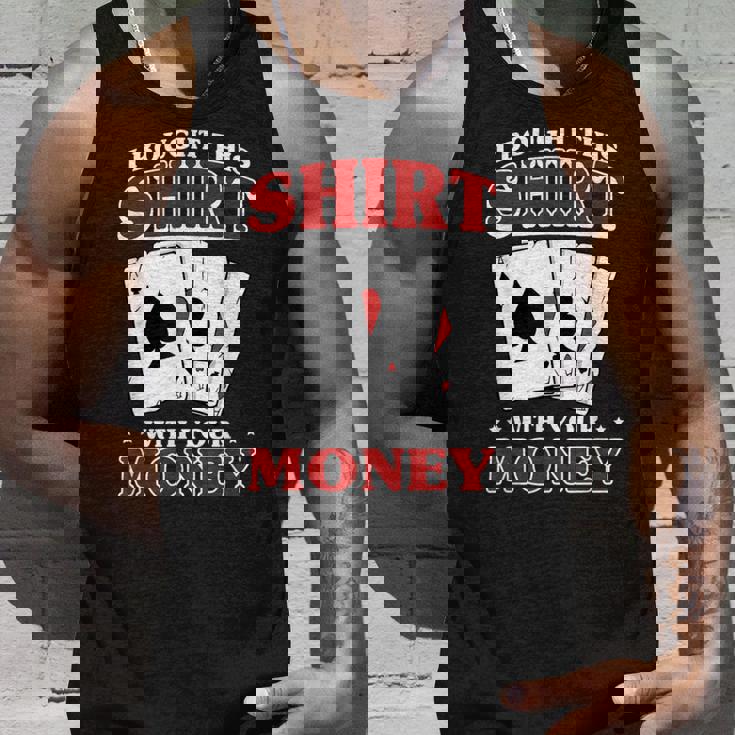 私はこれを購入しました。 あなたのお金で ポーカー トランプ 運 タンクトップ 彼への贈り物