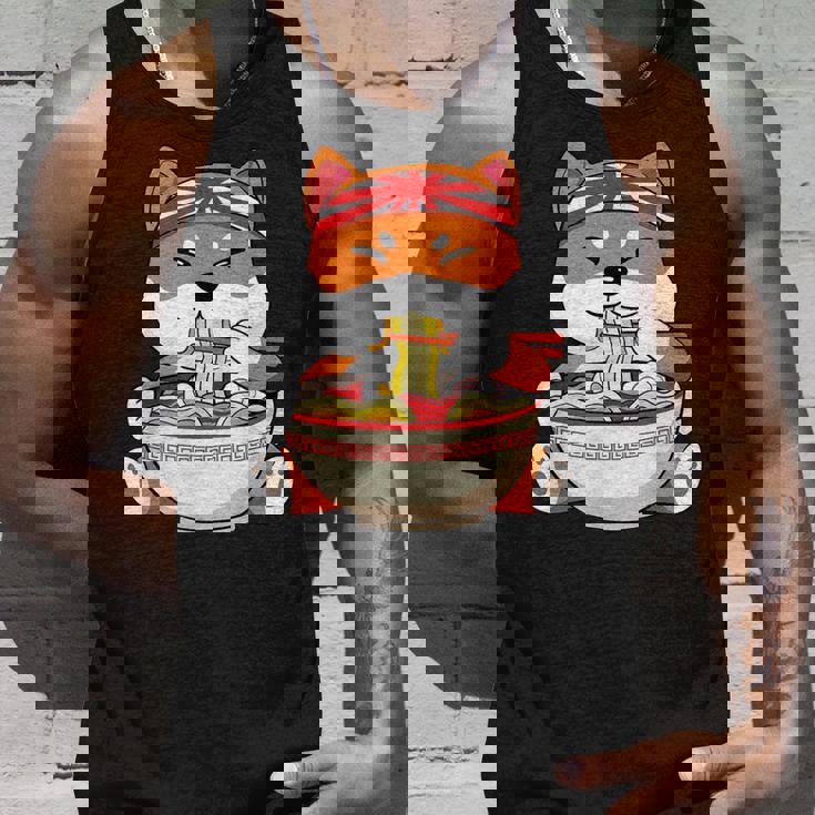 秋田芝犬ラーメンそばうどん丼アニメ漫画 タンクトップ 彼への贈り物