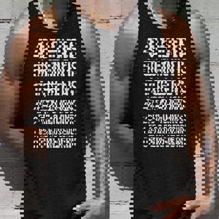 素晴らしい49歳の誕生日ギフト 面白い49歳の誕生日 タンクトップ 彼への贈り物