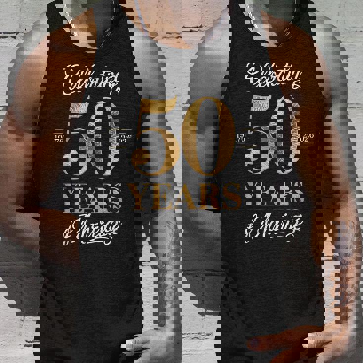 結婚 50 周年を祝う 1976 年 2026 年のゴールデン デザイン タンクトップ 彼への贈り物