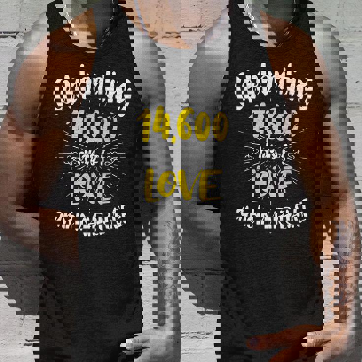 結婚40周年のお祝い 結婚40周年記念 長袖tシャツ タンクトップ 彼への贈り物