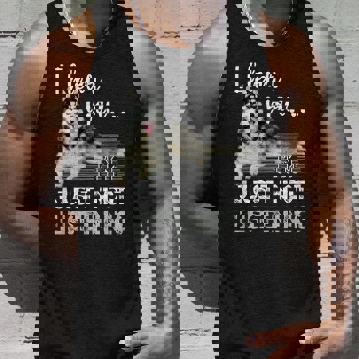 聞こえてるよ聞いていないだけだシベリアンハスキー恋人 タンクトップ 彼への贈り物