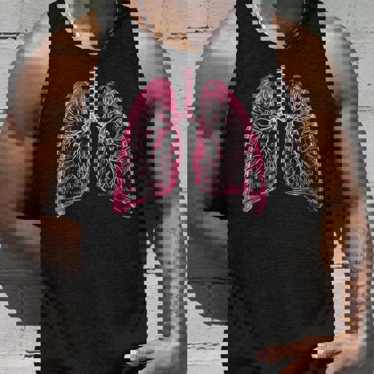 肺の解剖学的2d 医師と呼吸ファン向け タンクトップ 彼への贈り物