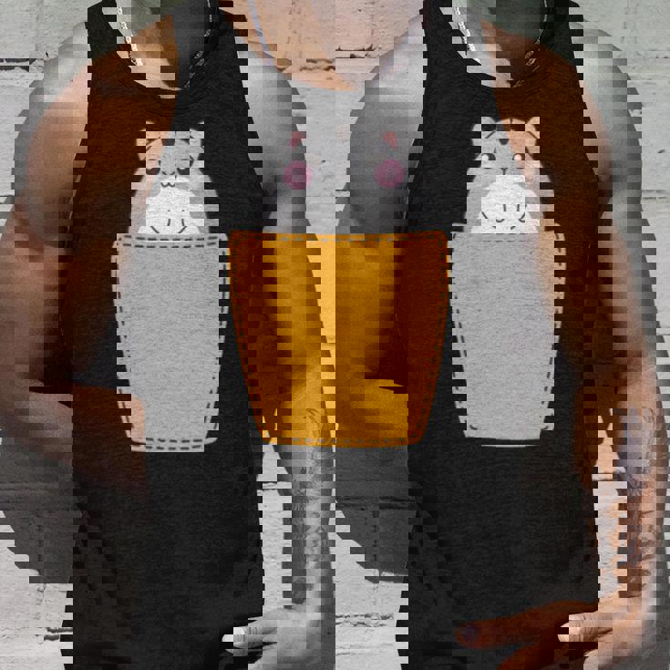 胸ポケットにハムスター 長袖tシャツ タンクトップ 彼への贈り物