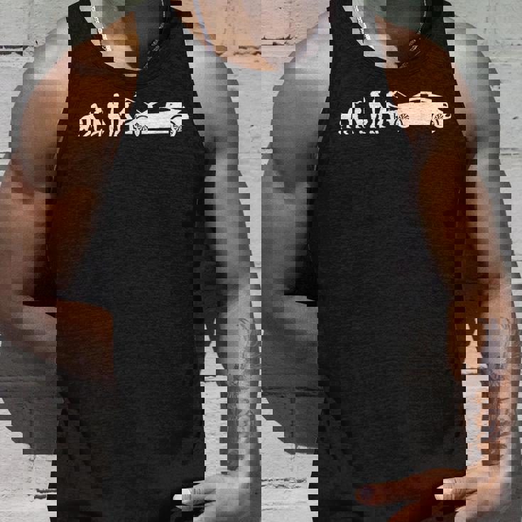 自動車整備士 おもしろ自動車工房 メカニック進化 タンクトップ 彼への贈り物