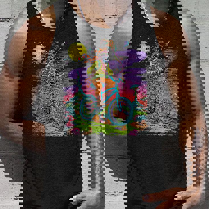 自転車デイホフマントリップ サイケデリックコミックスタイル ヒッピー タンクトップ 彼への贈り物