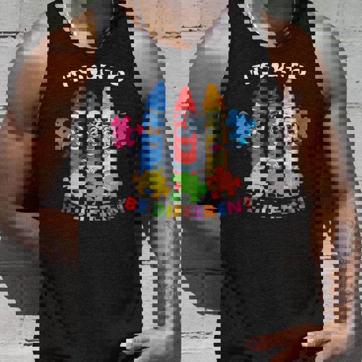 自閉症の認識 違ってもいい 自閉症の青 タンクトップ 彼への贈り物