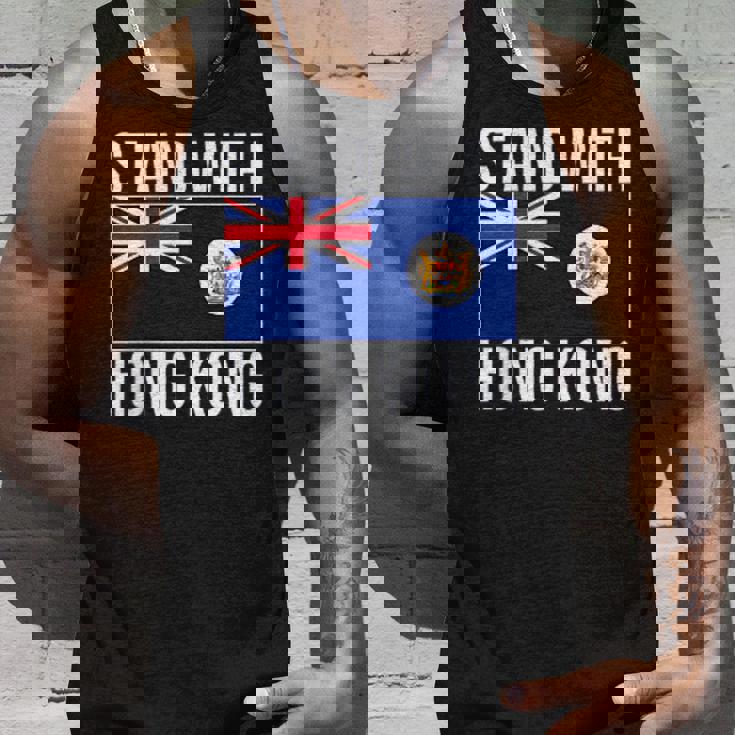 英国の香港国旗 1959-1997年 香港の自由 タンクトップ 彼への贈り物