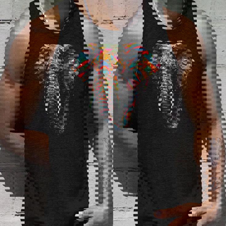 象 多角形 アートワーク タンクトップ 彼への贈り物