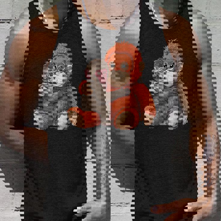 赤ちゃん用 マカク 抱きしめる ぬいぐるみ かわいい オランウータン モンキー パンチ ギフト 長袖tシャツ タンクトップ 彼への贈り物