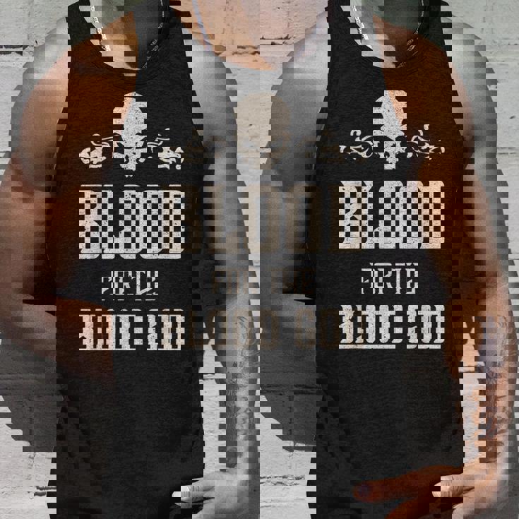 邪悪な頭蓋骨の血 血神 地獄の魔王 タンクトップ 彼への贈り物