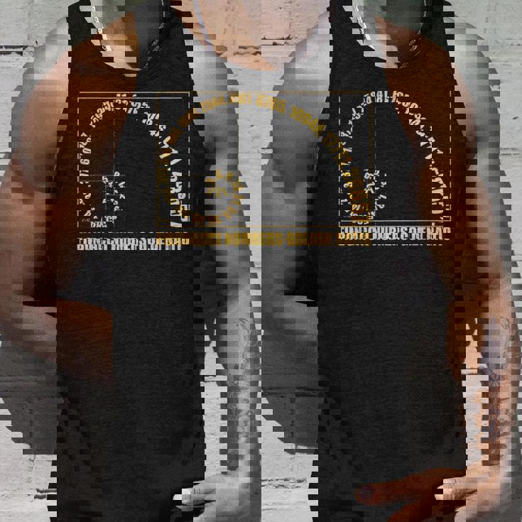 金比 フィボナッチスパイラル タイポグラフィック タンクトップ 彼への贈り物