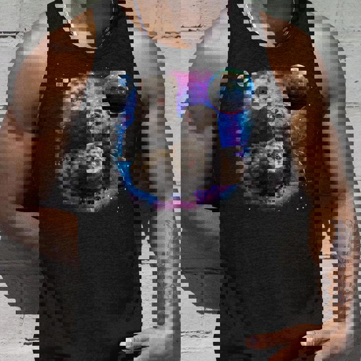 銀河系の面白いフェレット フェレット 長袖tシャツ タンクトップ 彼への贈り物